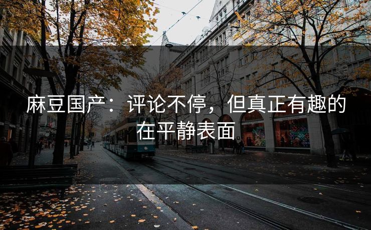 麻豆国产：评论不停，但真正有趣的在平静表面